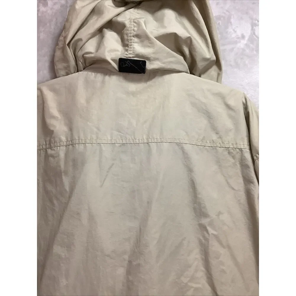 Vintage Chaps Ralph Lauren Windbreaker Hoodie Pullover Size XL W Side Zip